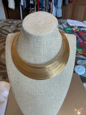 Gold Multi-Strand Torque Necklace